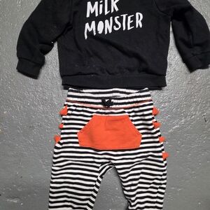 Cat & Jack Black and White Milk Monster Set